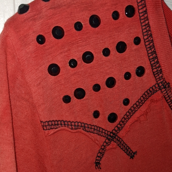 "NEW" Affliction Studded Shirt Large - Picture 4 of 6